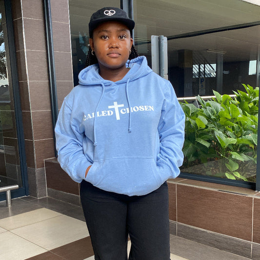 CALLED AND CHOSEN HOODIE BLUE